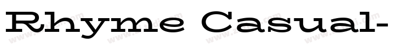 Rhyme Casual字体转换